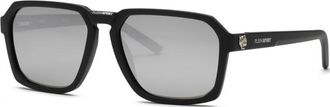 Plein Sport Mens SSP030 59 59U28P Sunglasses - Black - One Size