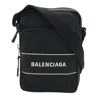 Balenciaga Pre-owned Cross Body Bags, female, Black, Size: ONE SIZE Pre-owned Vintage Nylon Pochette