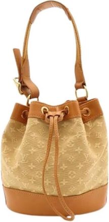 Louis Vuitton Pre-owned Monogram Mini Handbag - Dames - Vintage Tas - Beige - ONE Size - Leer - Vintage