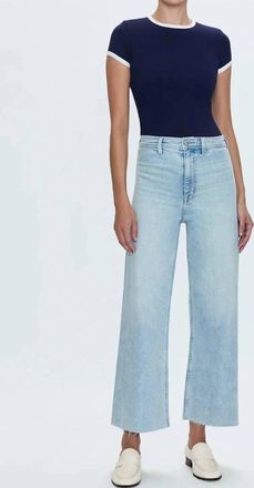 Pistola Denim Penny Crop High Rise Wide Leg Jean In Collective