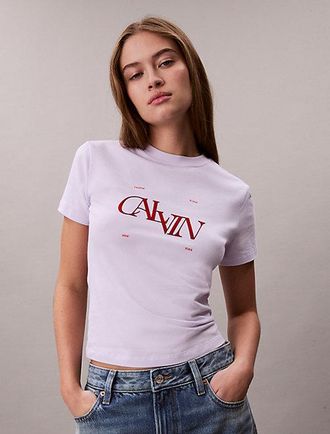 Calvin Klein Split Logo Graphic Slim T-Shirt