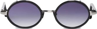 John Dalia Occhiali da sole Steve tondi - Nero
