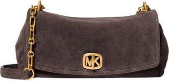 Michael Kors Borsa a spalla convertibile piccola Bryant in camoscio - - Bags - Donna - Marrone - ONE SIZE