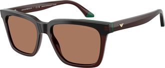 Emporio Armani EA4260F Asian Fit 631573 Mens Sunglasses Brown Size 56
