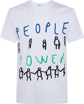 Comme Des Gar&ccedil;ons Printed Logo Tee