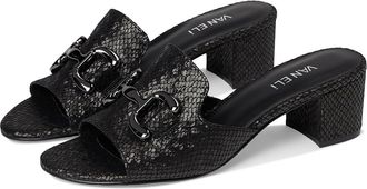 Vaneli Oksana Womens Sandals Black Preston : 8.5 N (AA), Leather