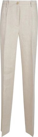P.A.R.O.S.H. Stijlvolle Betulla Broek - Dames - Straight fit broeken - Beige - M - Broeken