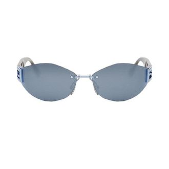 Fendi FE40159U84C Geometric Rimless Sunglasses - Black