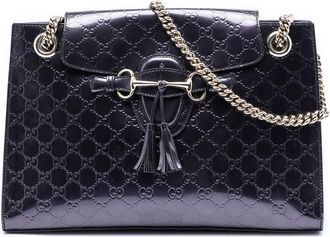 Gucci Pre-owned Gucci Large Patent ssima Emily Shoulder Bag Ladies FXNY12XEY2730N0P