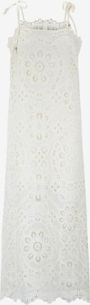 Zimmermann Voile-Midikleid mit Lochstickereien Rhiannon