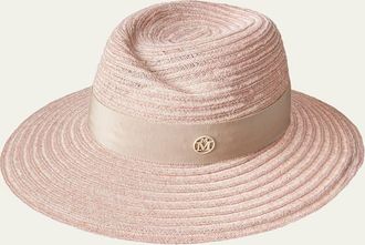 Maison Michel Virginie Straw Fedora Hat