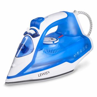 Lewis's Iron Comfi Glide 2200W Steam Iron | TJ Hughes White/Blue
