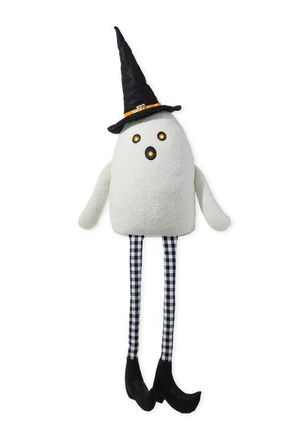 Glitzhome 5ft Halloween Lighted Fabric Ghost Shelf Sitter in White at Nordstrom, Size Large