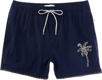 Vintage Summer Swimwear Vintage Summer Embroidered Swim Short