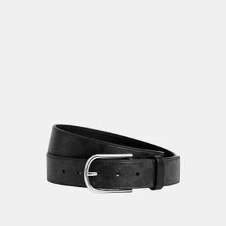 Coach Mens Harness Buckle Belt 35 Mm - Black - Size 32 inches