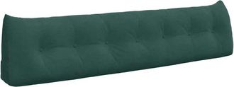 vidaXL Coj&iacute;n De Espalda Verde Oscuro 200 X 24 X 50 Cm Terciopelo Vidaxl