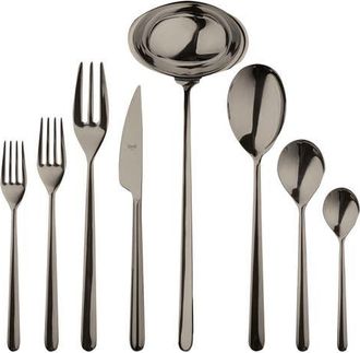 Mepra Linea Flatware Set - 43 Pieces in Black Gold at Nordstrom