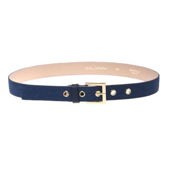 Baldinini Riem - Dames - Riemen - Blauw - 85 CM - Leer - Accessoires
