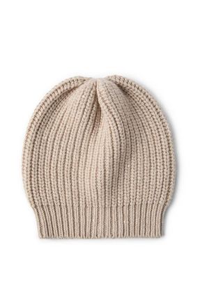 Brunello Cucinelli Cashmere and silk beanie in Beige at Nordstrom, Size X-Small