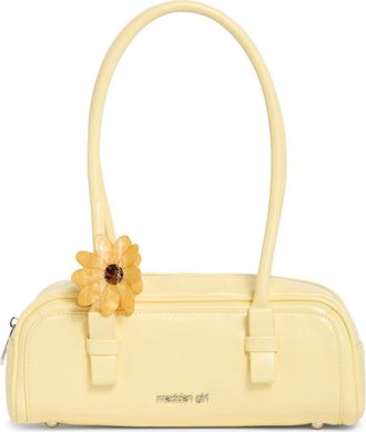 Madden Girl Crinkle Faux Leather Shoulder Bag in Butter Yellow at Nordstrom Rack