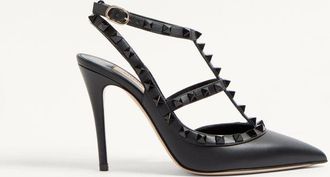 Valentino Garavani Rockstud Ankle Strap Pump With Tonal Studs 100 Mm Wo
