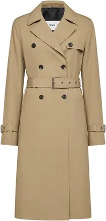 Fendi Mujer, Abrigos, Beige, Talla: XS