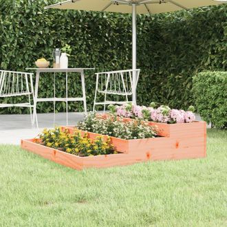 vidaXL Vidaxl - Jardinera De Madera Maciza De Abeto Douglas 107x107x27 Cm