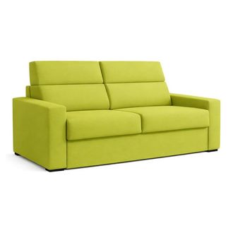 Dmora Sof&aacute; Cama 2 Plazas Sonico, Desenfundable, Contenedor Made In Italy, Apertura Abatible, 200x95 Cm Verde