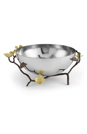 Michael Aram Dogwood Serving Bowl in Silver/Gold/Brass at Nordstrom