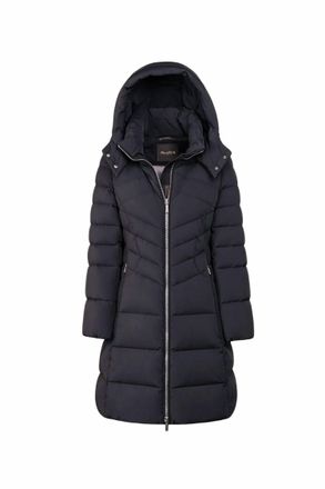 Moorer Womens Long-Sleeve Puffer Jacket In Black