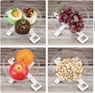 OEM Balanza De Cocina Digital, Plegable, De Precisi&oacute;n, Con Funci&oacute;n De Tara, De 1 G A 5 Kg, De Pl&aacute;stico, Con Bater&iacute;a Incluida, Color Blanco