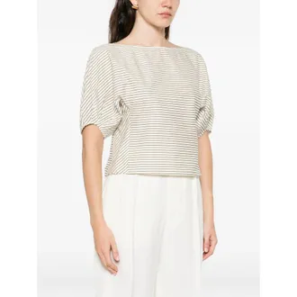Staud Idms Blouse - Beige