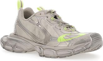Balenciaga Mens Sneakers Beige Low Top Grey Polyurethane Polyester Trainers
