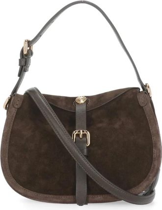 Etro Small Suede Pony Bag - Dames - Schoudertassen - Bruin - ONE Size - Leer - Tassen