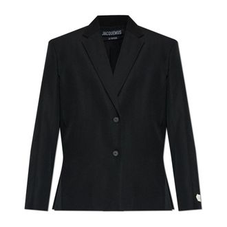 Jacquemus Blazers, female, Black, Size: M The Carr&eacute;e jacket
