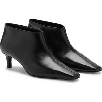Mango Kitten Heel Bootie in Black at Nordstrom, Size 9.5Us