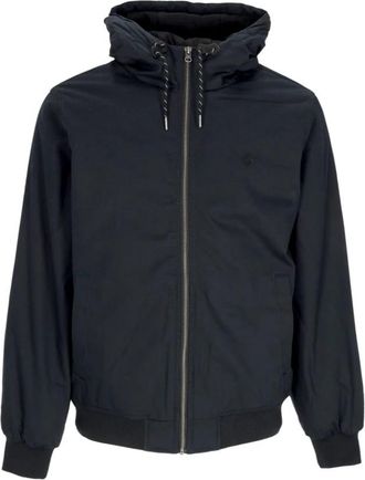 Element Waterafstotende Jas met Verstelbare Capuchon - Heren - Zomerjassen - Zwart - XS - Katoen - Jassen