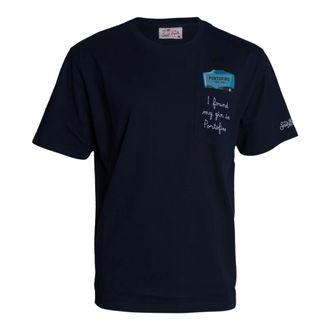 MC2 Saint Barth T-Shirts, male, Blue, Size: 2XL Austin T-Shirt