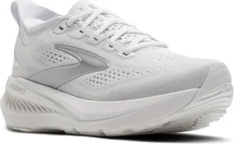 Brooks Glycerin 23 Running Shoe in White/Oyster/Silver at Nordstrom, Size 9.5