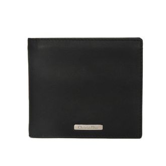 Dior Black Leather Long Bill Wallet (Bi-Fold) (Pre-Owned)