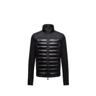 Moncler Moncler Padded Polartec Zip-up Sweatshirt, Men, Black, Size: M