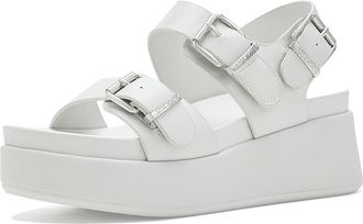 J/Slides Brooke Womens Dress Sandals White : 9.5 M, Leather/Suede