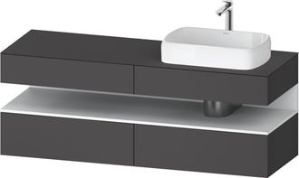 Duravit Qatego Consola Mueble Bajo Lavabo, 2 Extensiones, 2 - Duravit