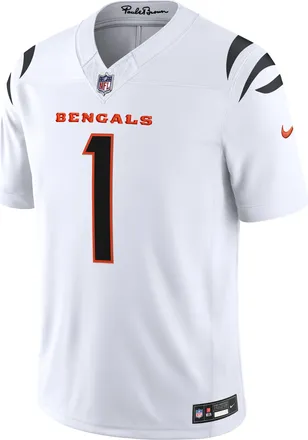 Nike JaMarr Chase Cincinnati Bengals Nike Mens Dri-FIT NFL Limited Jersey in White | 37NMCALR9AF-XXP