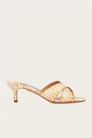 Aquazzura Womens Divine Mule In Natural