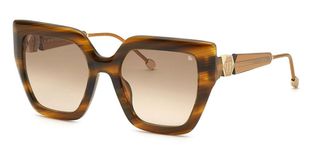 Philipp Plein SPP064S 03BQ Womens Sunglasses Brown Size 53