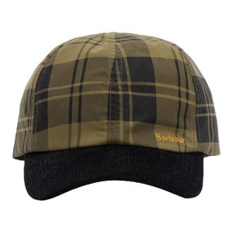 Barbour Elaine Check Cap - unisex - Petten - Groen - ONE Size - Katoen - Accessoires