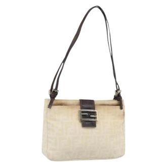 Fendi Pre-owned Canvas fendi-bags - Dames - Pre-owned - Beige - Maat: ONE Size