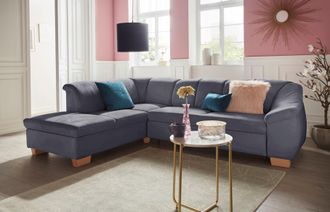 Sit&more Ecksofa »Santo L-Form« mit Federkern, wahlweise mit Bettfunktion und Stauraum