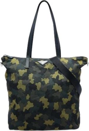 Prada Pre-owned Satchel - Dames - Vintage Shopper - Groen - ONE Size - Leer - Vintage
